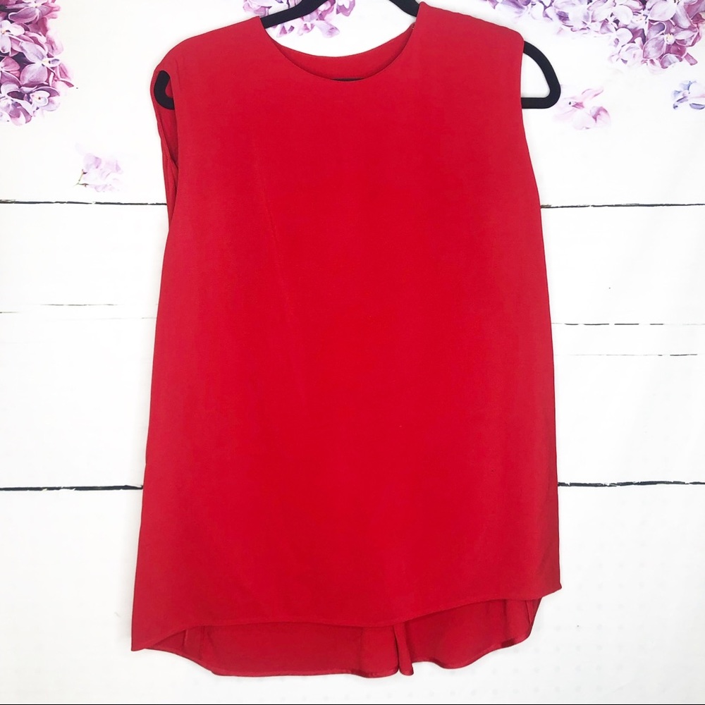 Derek Lam | Draped Cady Top Red